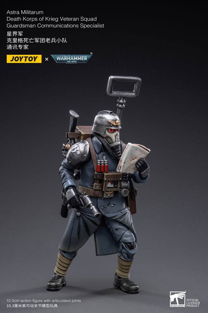 Warhammer 40k figurine 1/18 Death Korps of Krieg Veteran Squad Guardsman Communications Specialist 10 cm