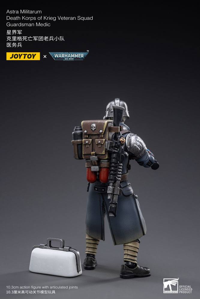 Warhammer 40k figurine 1/18 Death Korps of Krieg Veteran Squad Guardsman Medic 10 cm