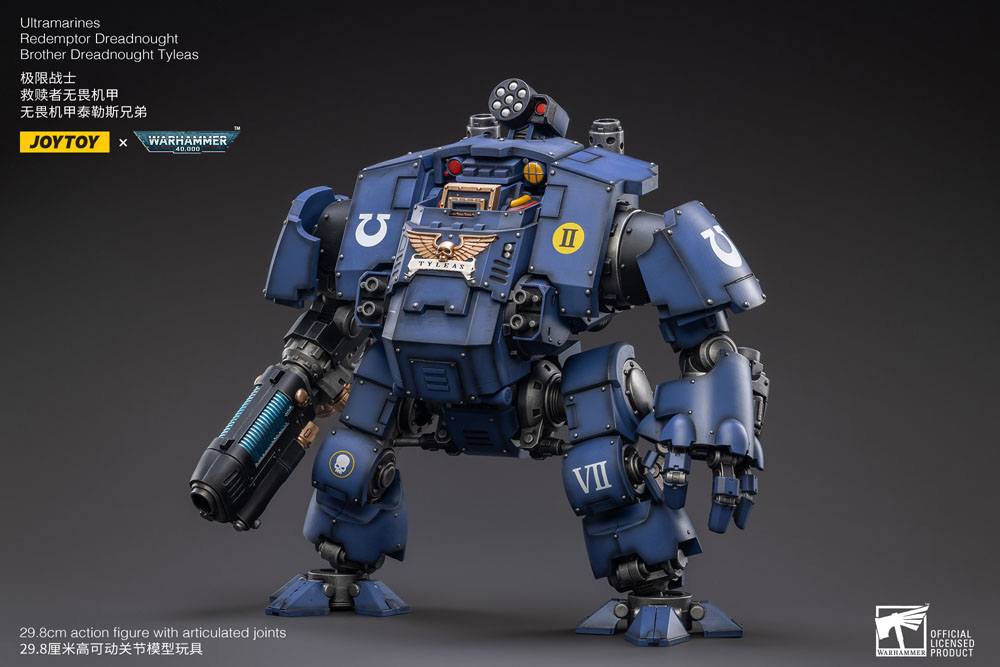 Warhammer 40,000 figurine 1/18 Ultramarines Redemptor Dreadnought Brother Dreadnought Tyleas 30 cm Reproduction
