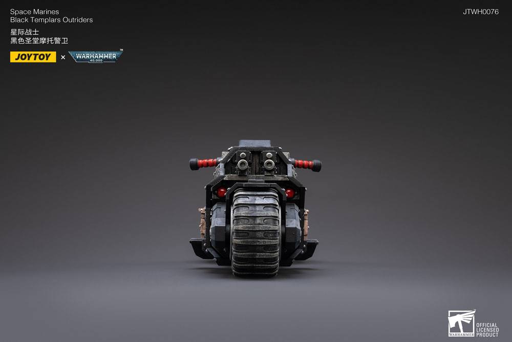 Warhammer 40k véhicule 1/18 Black Templars Outrider Bike 22 cm