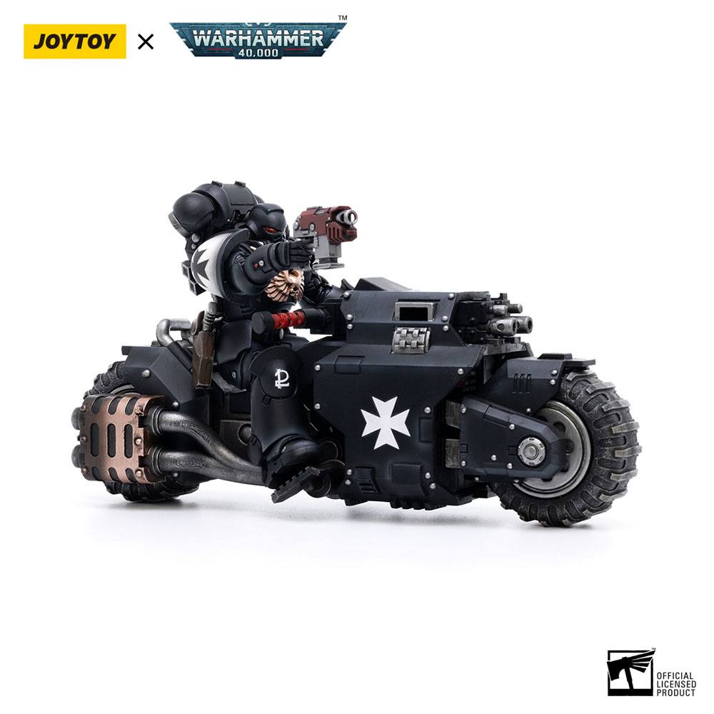 Warhammer 40k véhicule 1/18 Black Templars Outrider Bike 22 cm