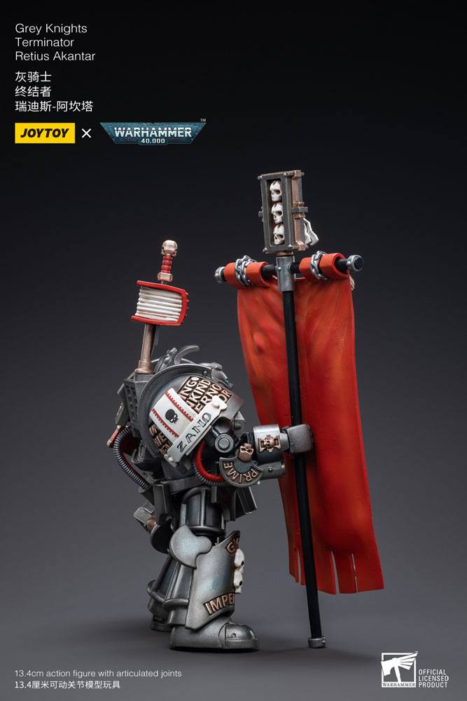 Warhammer 40k figurine 1/18 Grey Knights Terminator Retius Akantar 13 cm