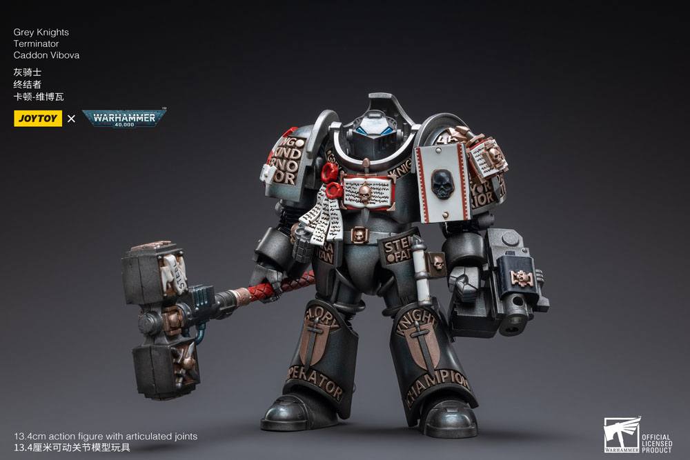 Warhammer 40k figurine 1/18 Grey Knights Terminator Caddon Vibova 13 cm