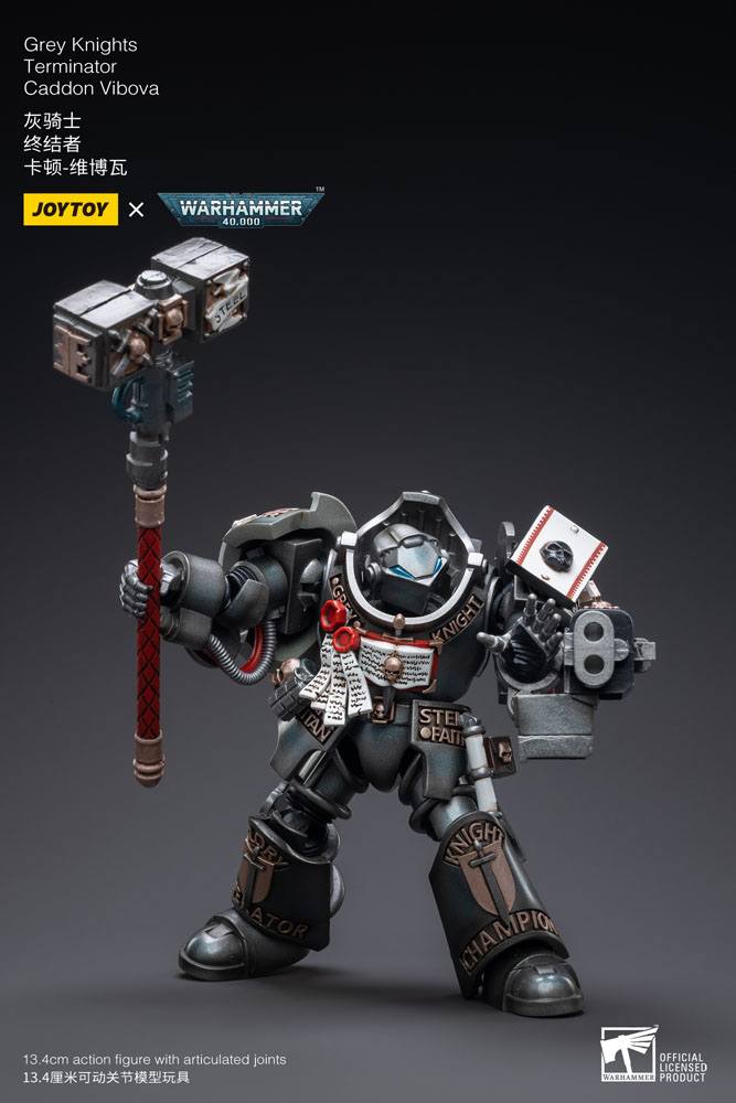 Warhammer 40k figurine 1/18 Grey Knights Terminator Caddon Vibova 13 cm