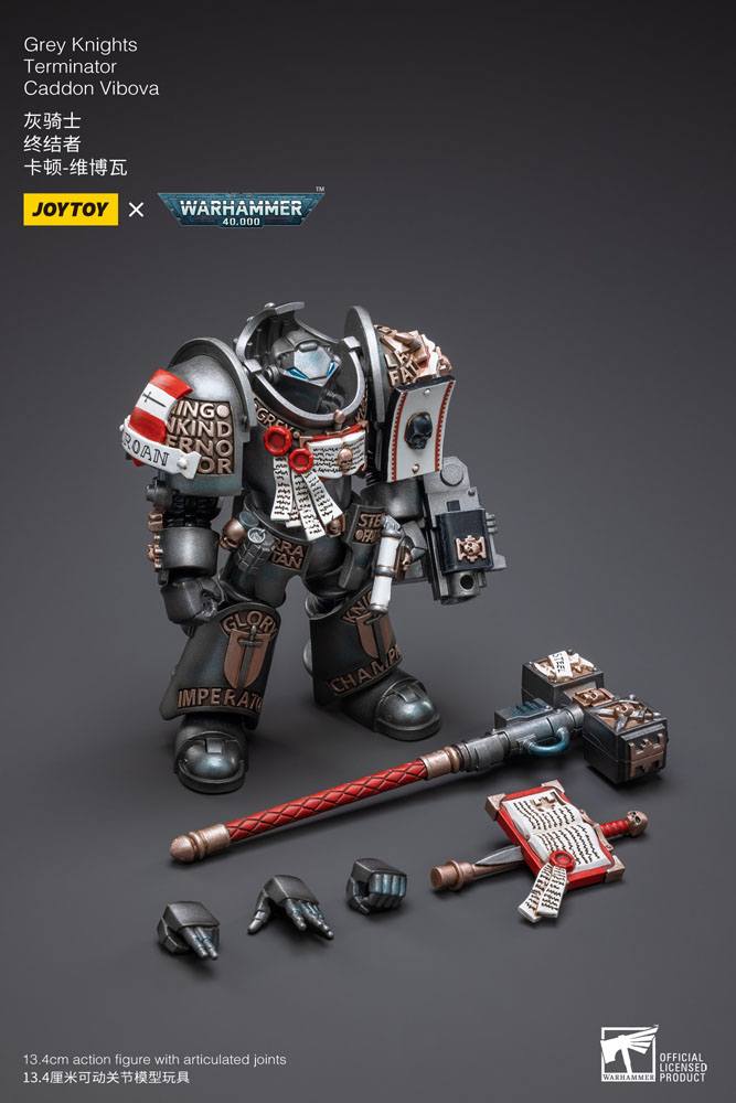 Warhammer 40k figurine 1/18 Grey Knights Terminator Caddon Vibova 13 cm