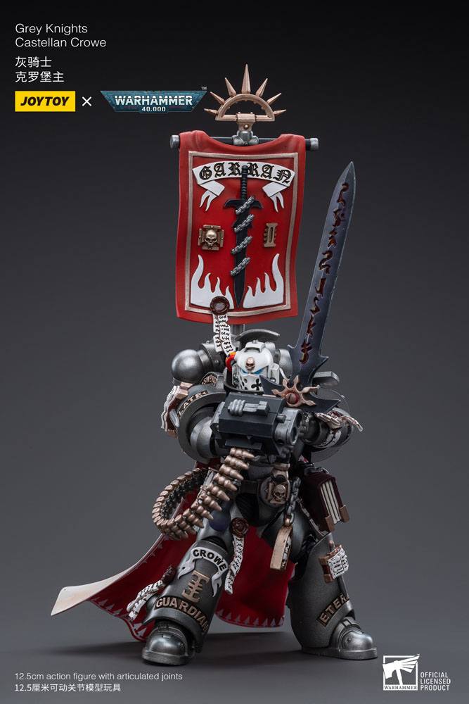 Warhammer 40k figurine 1/18 Grey Knights Castellan Crowe 12 cm