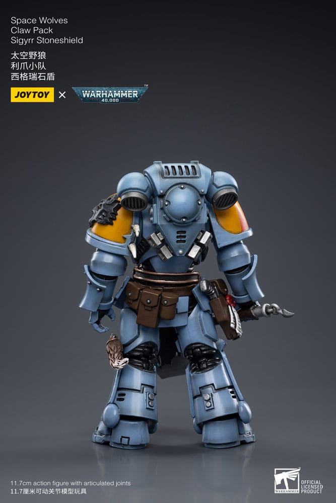 Warhammer 40k figurine 1/18 Space Wolves Claw Pack Sigyrr Stoneshield 12 cm