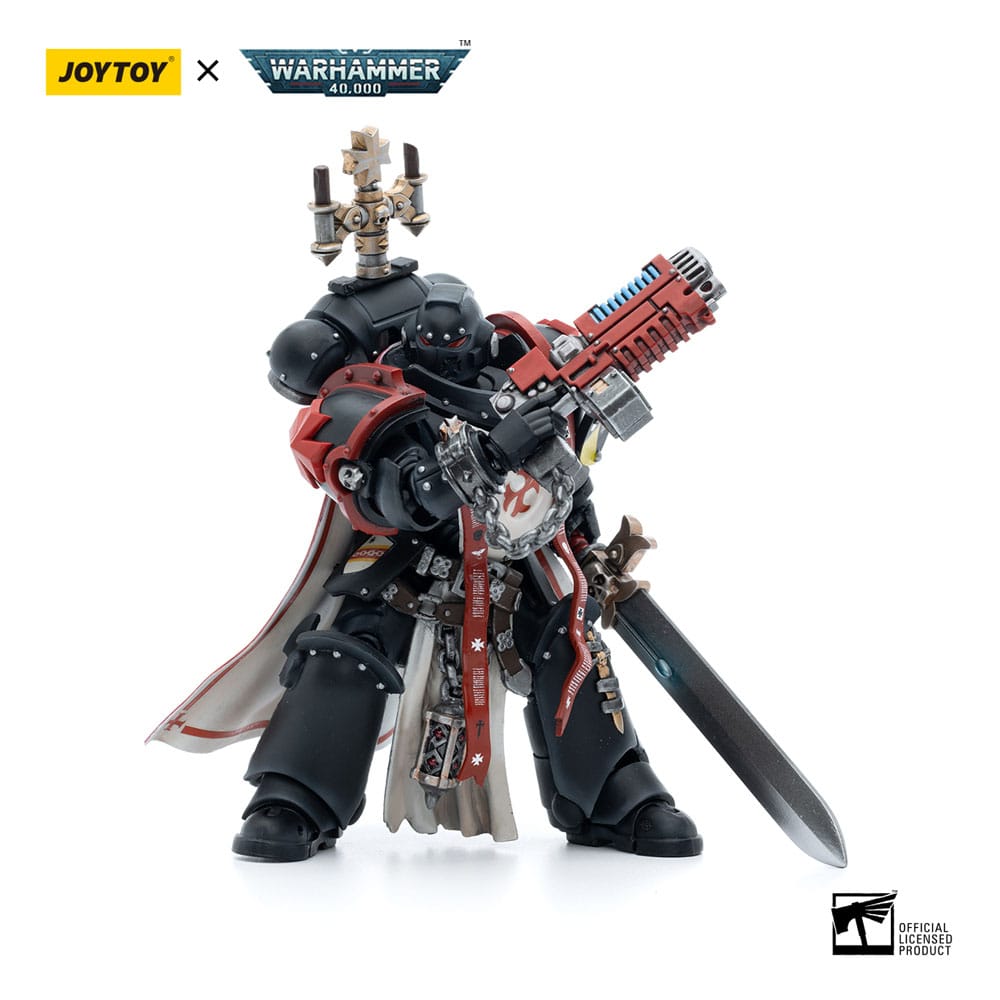 Warhammer 40k figurine 1/18 Black Templars Sword Brethren Brother Lombast 12 cm