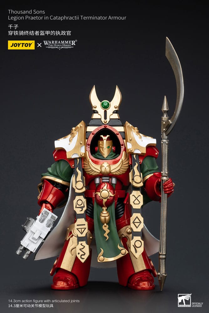 Warhammer The Horus Heresy figurine 1/18 Thousand sons Legion Praetor in Cataphractii Terminator Armour 12 cm