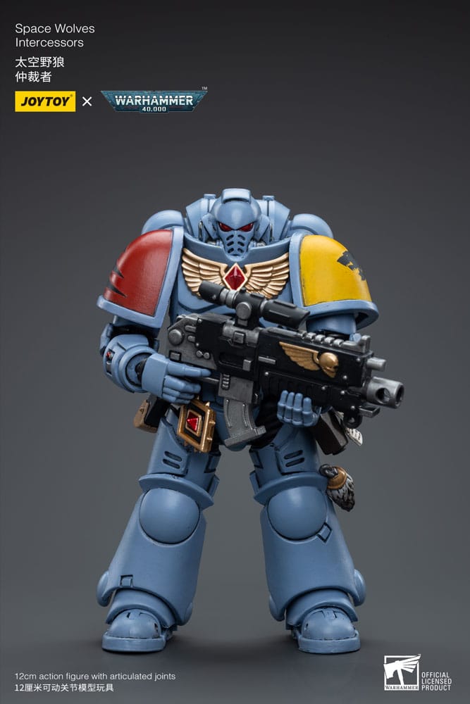 Warhammer 40k figurine 1/18 Space Wolves Intercessors 12 cm