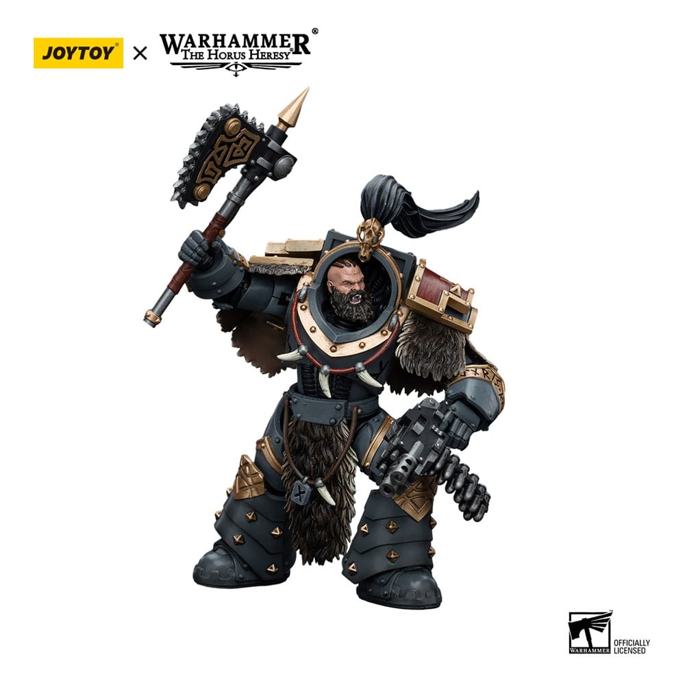 Warhammer The Horus Heresy figurine 1/18 Space Wolves Varagyr Wolf Guard Squad Varagyr Thegn 12 cm