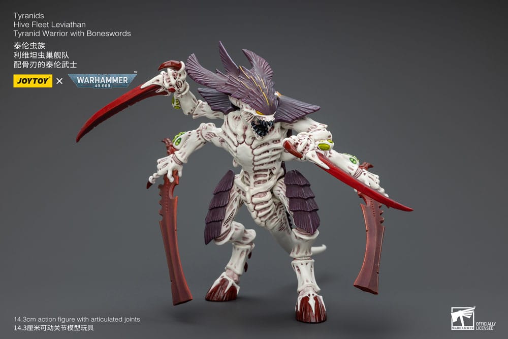 Warhammer 40k figurine 1/18 Tyranids Hive Fleet Leviathan Tyranid Warrior with Boneswords 12 cm