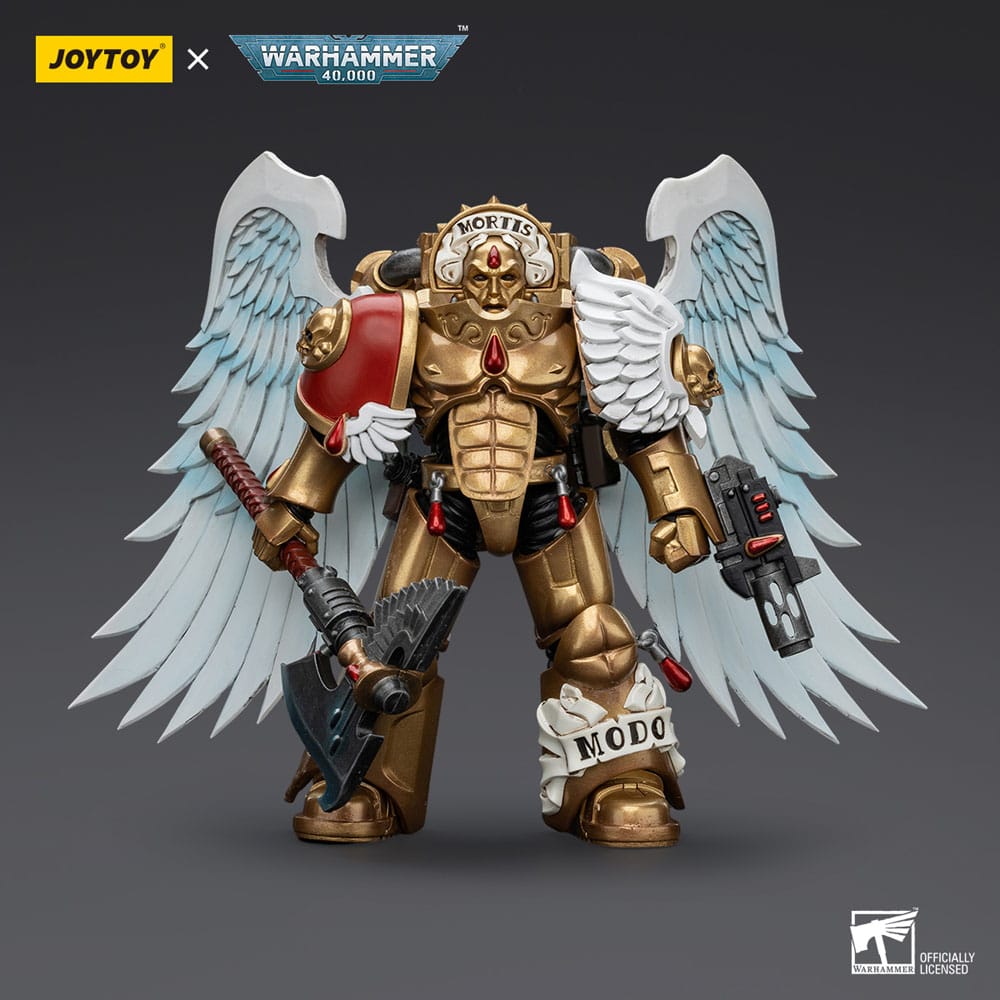 Warhammer 40,000 figurine 1/18 Blood Angels Sanguinary Guard with Encarmine Axe and Inferno Pistol 12 cm