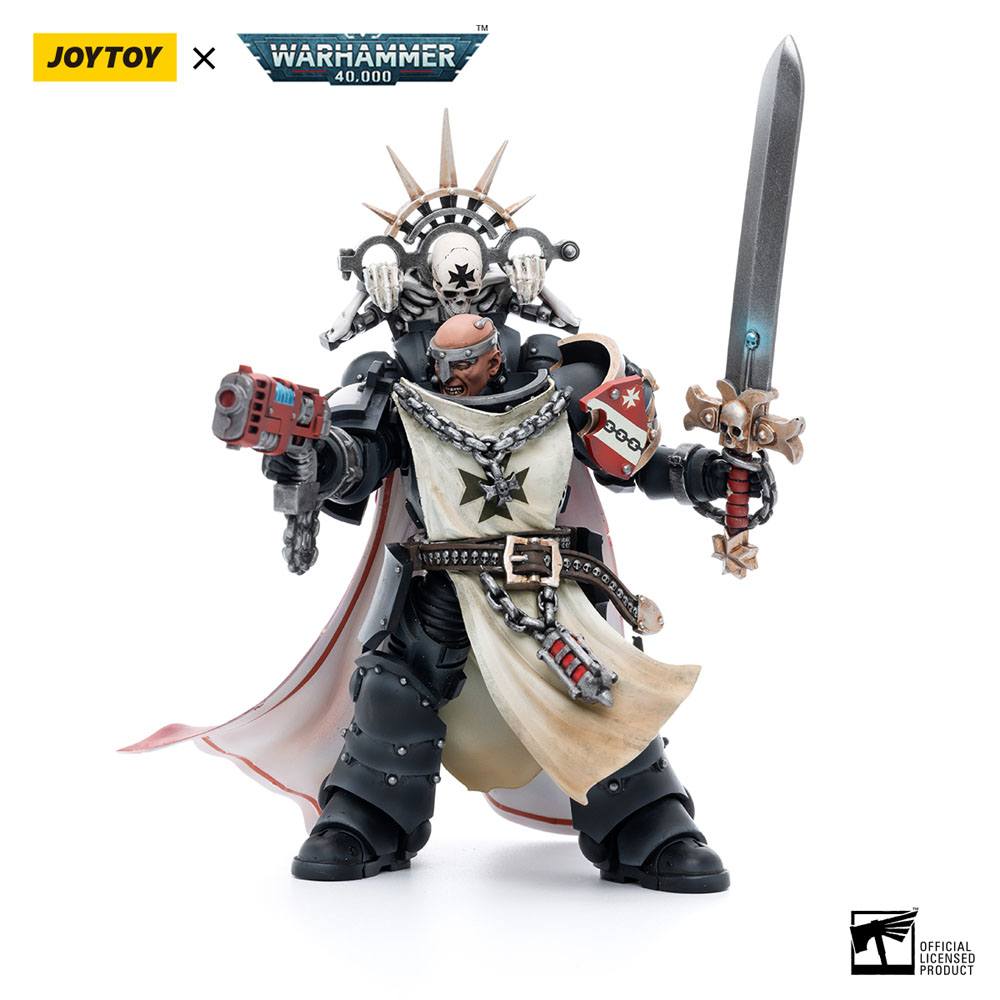 Warhammer 40k figurine 1/18 Black Templars Marshal Baldeckrath 12 cm
