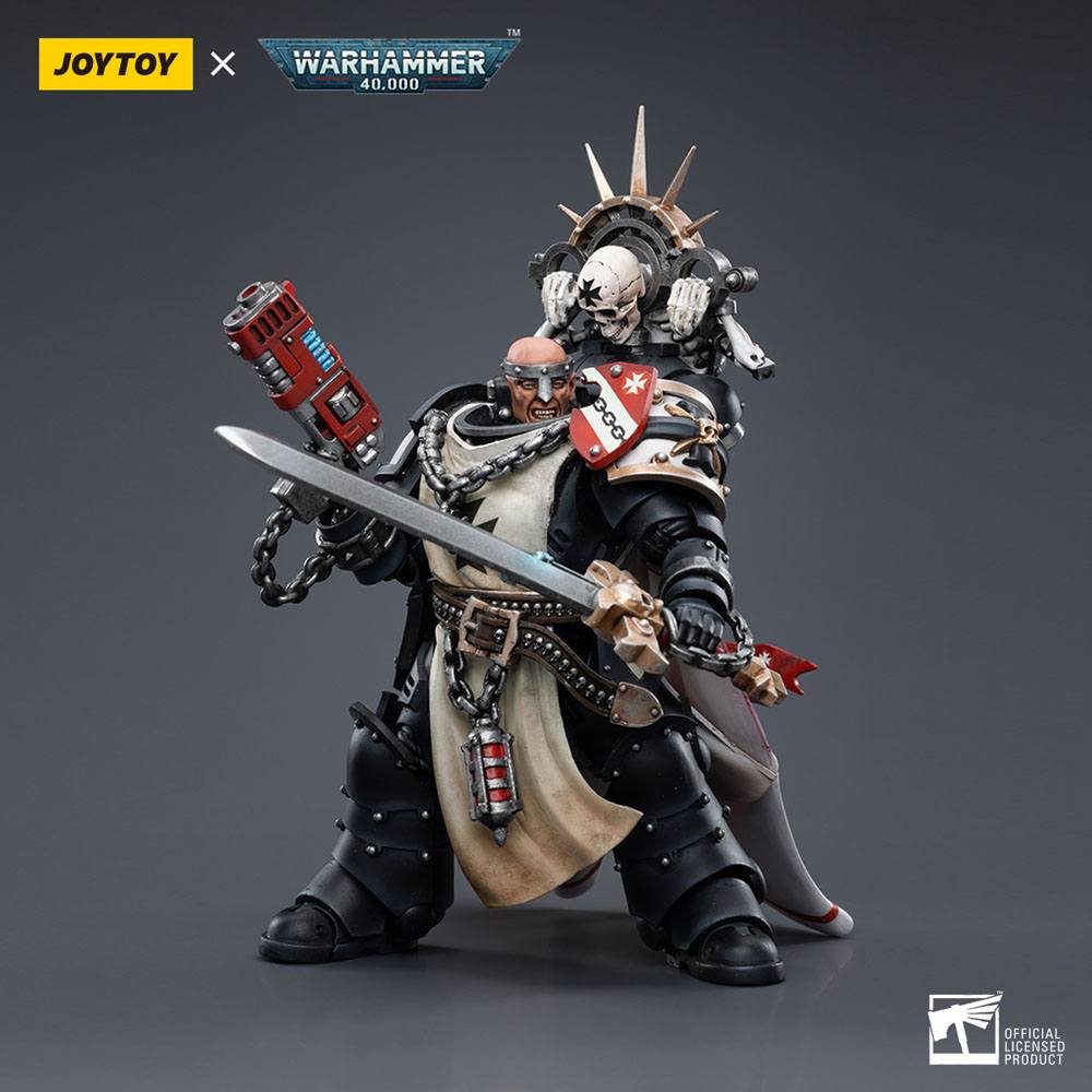 Warhammer 40k figurine 1/18 Black Templars Marshal Baldeckrath 12 cm