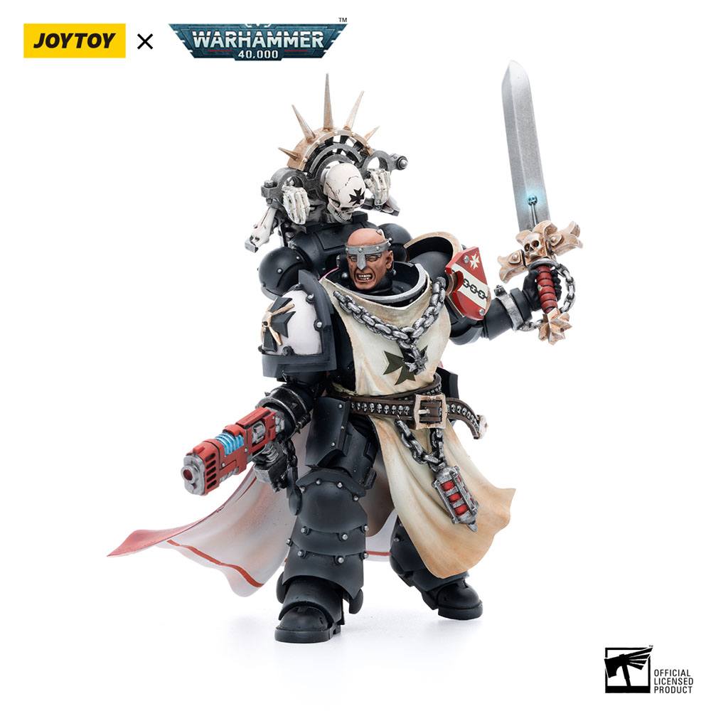 Warhammer 40k figurine 1/18 Black Templars Marshal Baldeckrath 12 cm