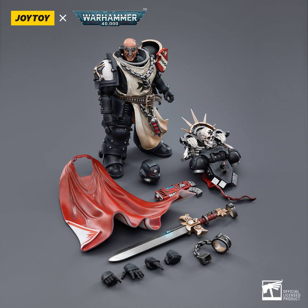 Warhammer 40k figurine 1/18 Black Templars Marshal Baldeckrath 12 cm