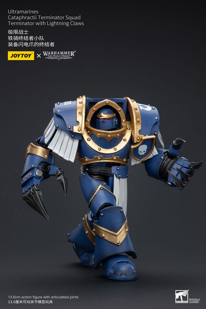 Warhammer The Horus Heresy figurine 1/18 Ultramarines Cataphractii Terminator Squad Terminator with Lightning Claws 14 cm