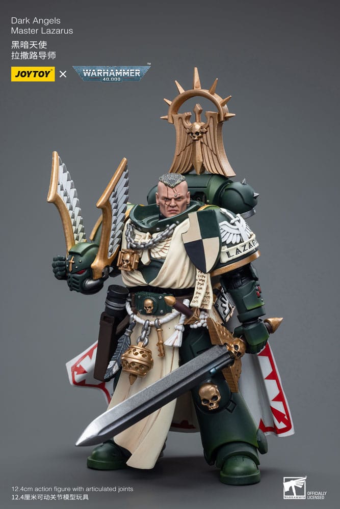 Warhammer 40k figurine 1/18 Dark Angels Master Lazarus 12 cm