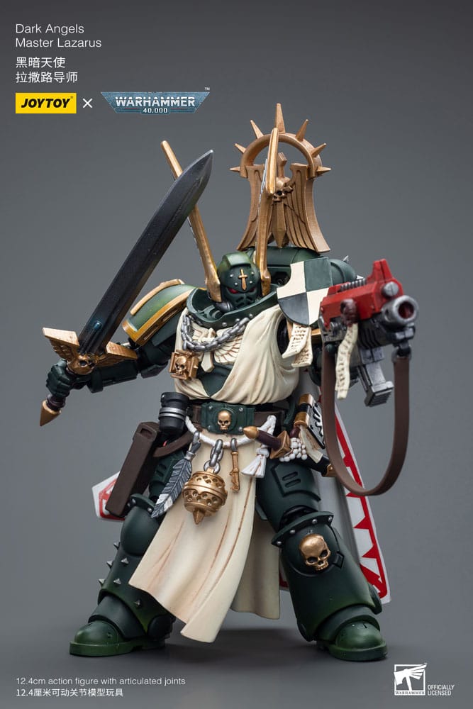 Warhammer 40k figurine 1/18 Dark Angels Master Lazarus 12 cm
