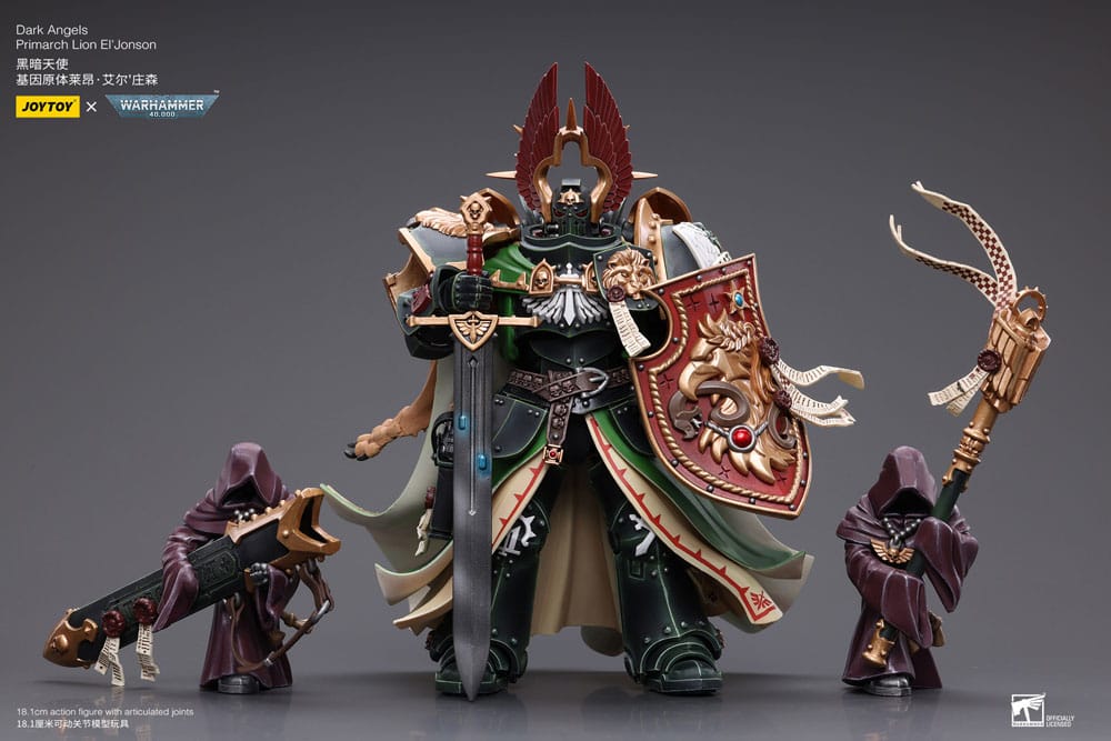 Warhammer 40k figurine 1/18 Dark Angels Primarch Lion El' Jonson 18 cm Reproduction