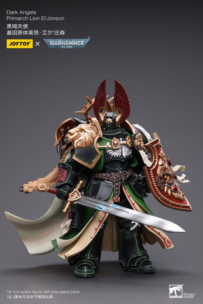 Warhammer 40k figurine 1/18 Dark Angels Primarch Lion El' Jonson 18 cm Reproduction