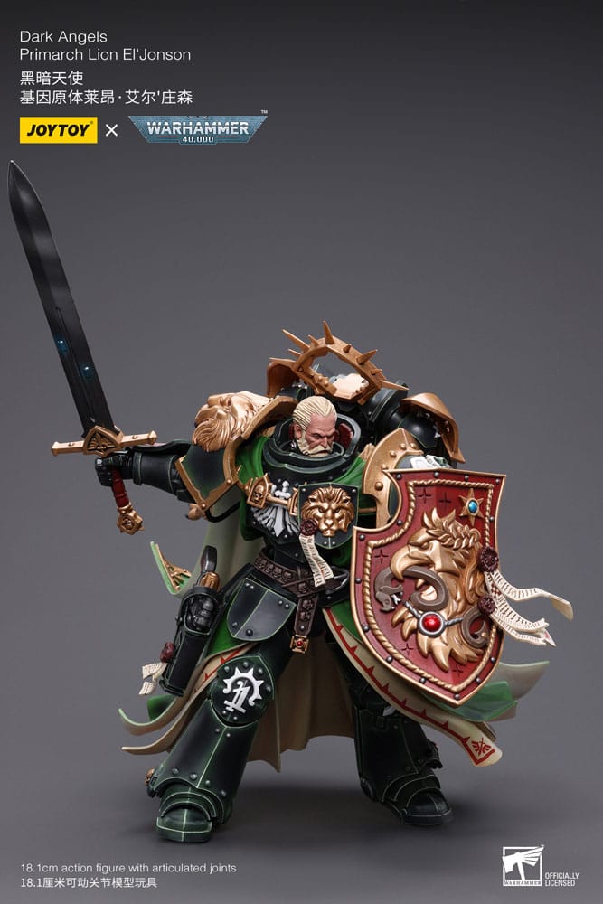 Warhammer 40k figurine 1/18 Dark Angels Primarch Lion El' Jonson 18 cm Reproduction