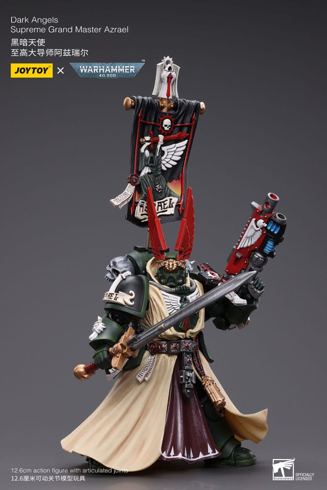 Warhammer 40k figurine 1/18 Dark Angels Supreme Grand Master Azrael 13 cm