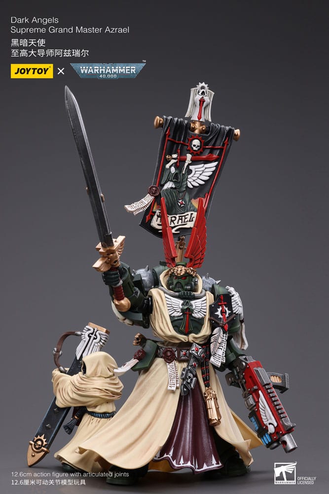 Warhammer 40k figurine 1/18 Dark Angels Supreme Grand Master Azrael 13 cm