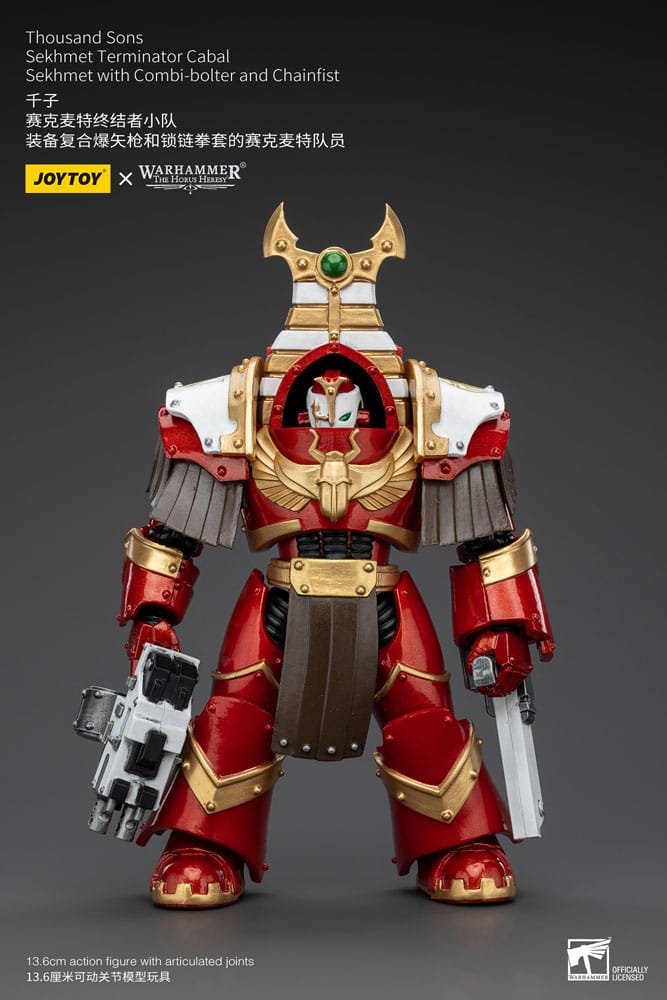 Warhammer The Horus Heresy figurine 1/18 Thousand Sons Sekhmet Terminator Cabal Sekhmet with Combi-Bolter and Chainfist 14 cm