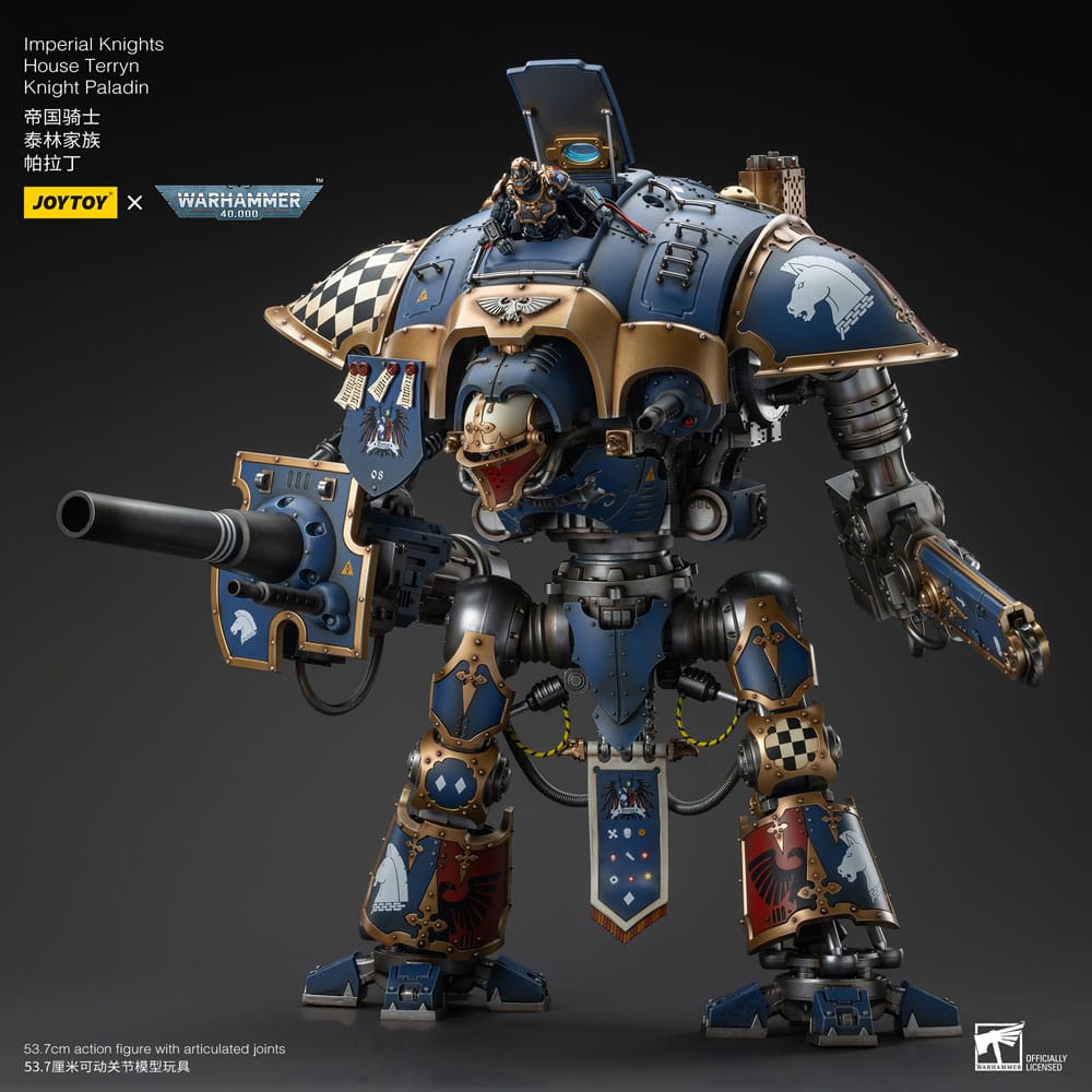 Warhammer 40k figurine 1/18 Imperial Knights House Terryn Knight Paladin 54 cm