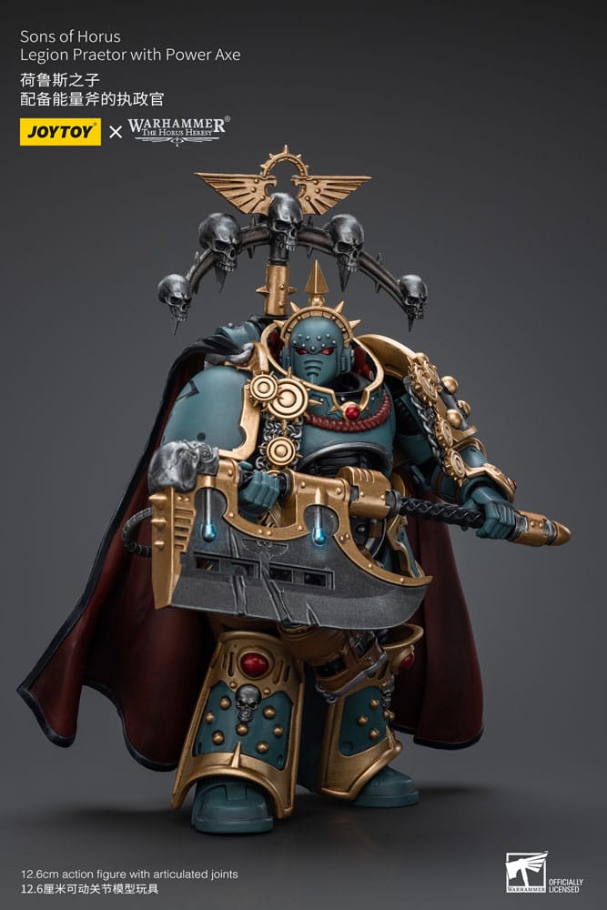 Warhammer The Horus Heresy figurine 1/18 Sons of Horus Legion Praetor with Power Axe 12 cm