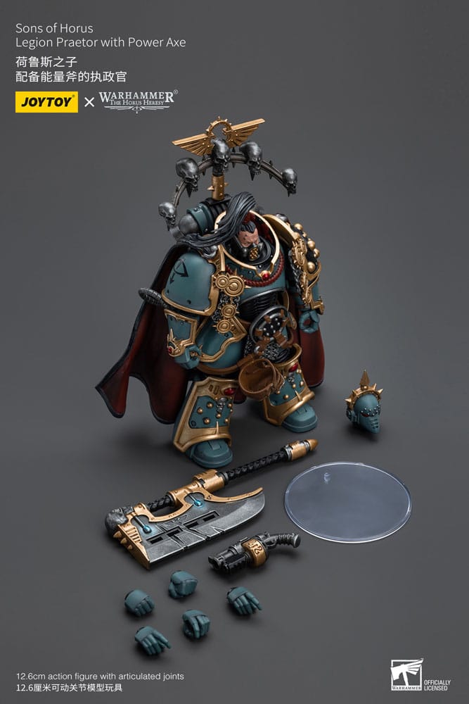 Warhammer The Horus Heresy figurine 1/18 Sons of Horus Legion Praetor with Power Axe 12 cm