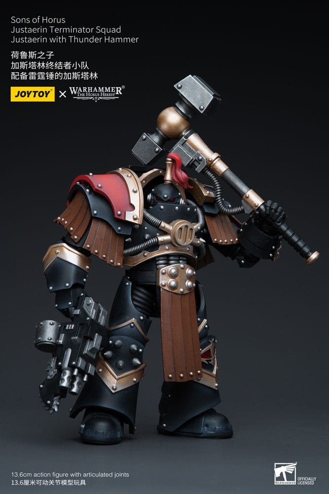 Warhammer The Horus Heresy figurine 1/18 Sons of Horus Justaerin Terminator Squad Justaerin with Thunder Hammer 12 cm