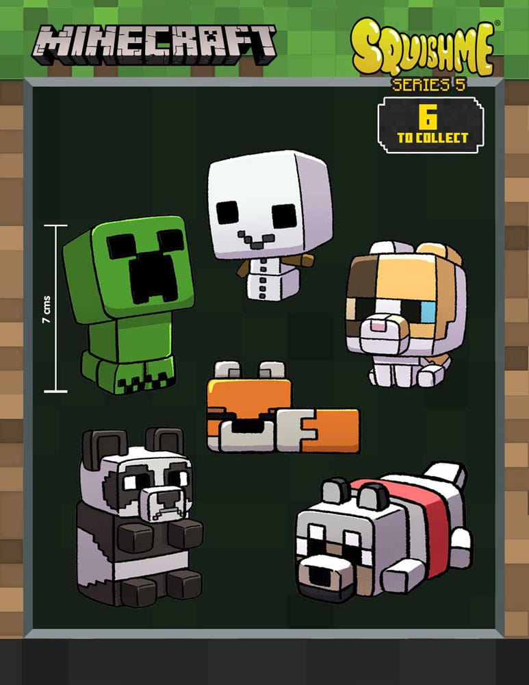 Minecraft série 5 présentoir figurines anti-stress Squishme 7 cm (16)