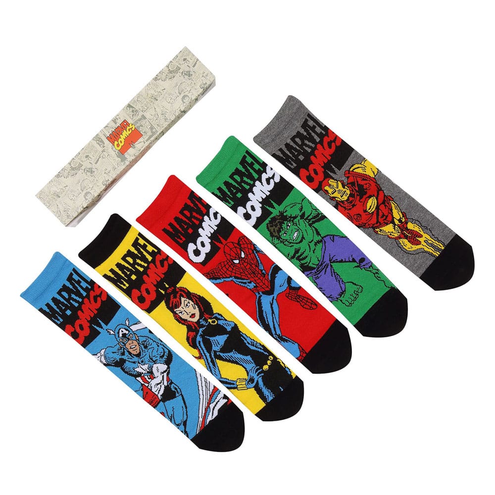 Marvel pack 5 paires de chaussettes Avengers S-M