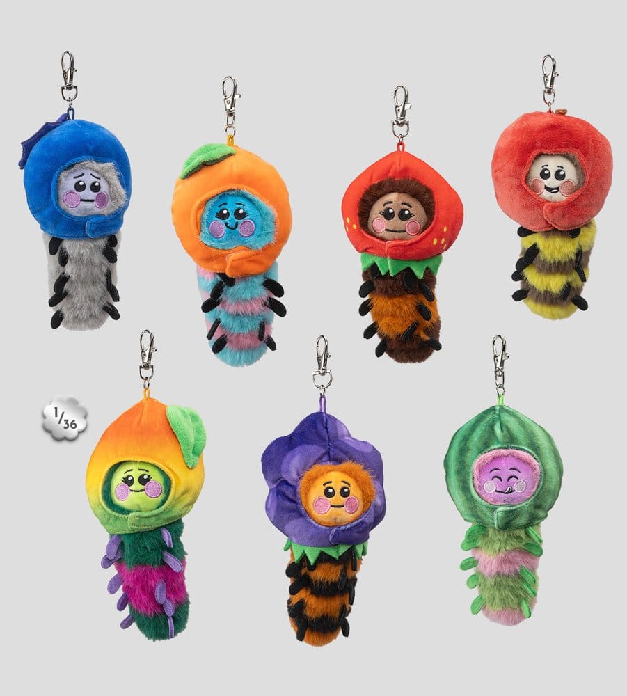 Wooly Bear and Friends présentoir Blind Box porte-clés en peluche S1 7 cm (6)