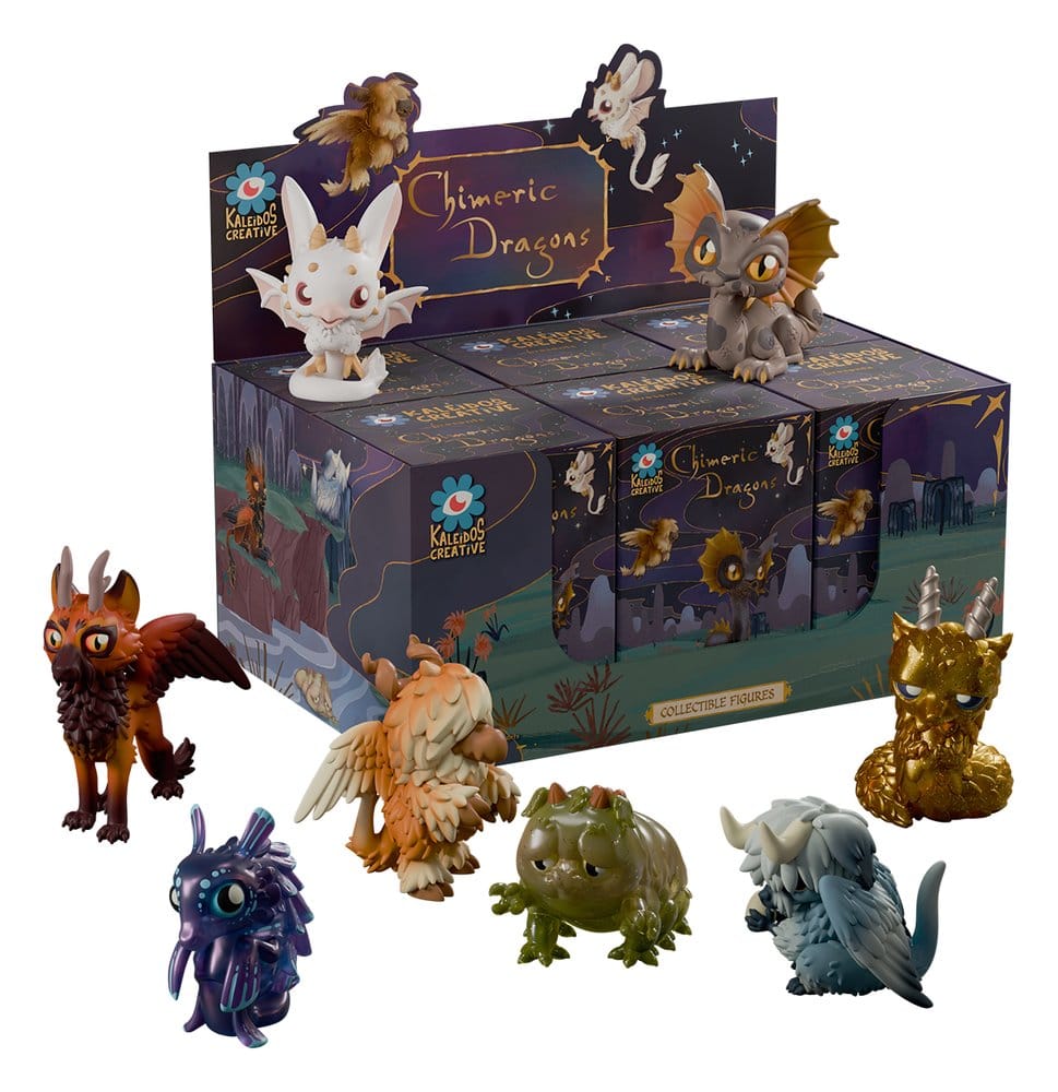 Chimeric Dragons présentoir Blind Box figurines mini S1 8 cm (6)