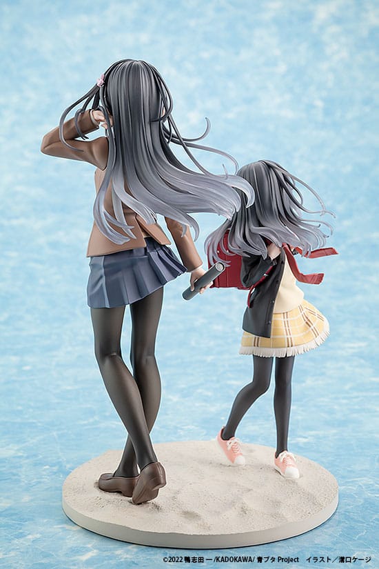 Rascal Does Not Dream of a Knapsack Kid statuette PVC Mai Sakurajima High School Graduation Ver. & Knapsack Kid 19 cm