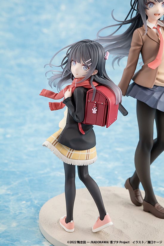 Rascal Does Not Dream of a Knapsack Kid statuette PVC Mai Sakurajima High School Graduation Ver. & Knapsack Kid 19 cm