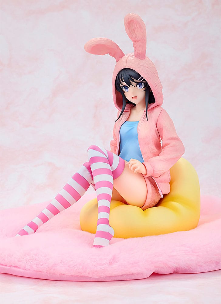 Rascal Does Not Dream of a Knapsack Kid statuette PVC 1/7 Mai Sakurajima Hoodie Look Rabbit Ears Ver. 18 cm