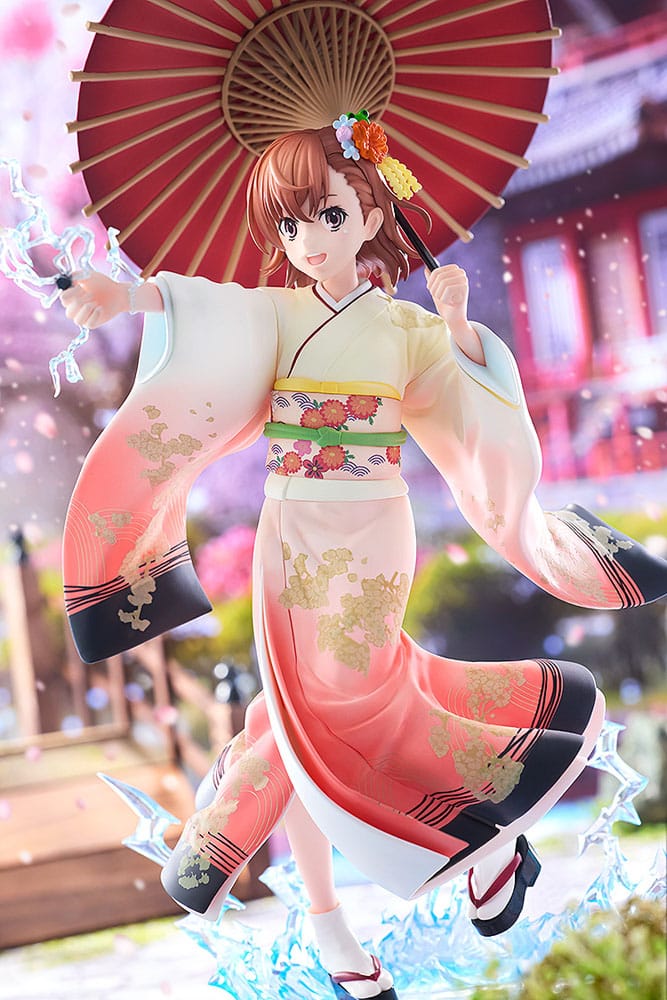 A Certain Scientific Railgun T statuette 1/7 Mikoto Misaka Furisode Kimono Ver. 28 cm