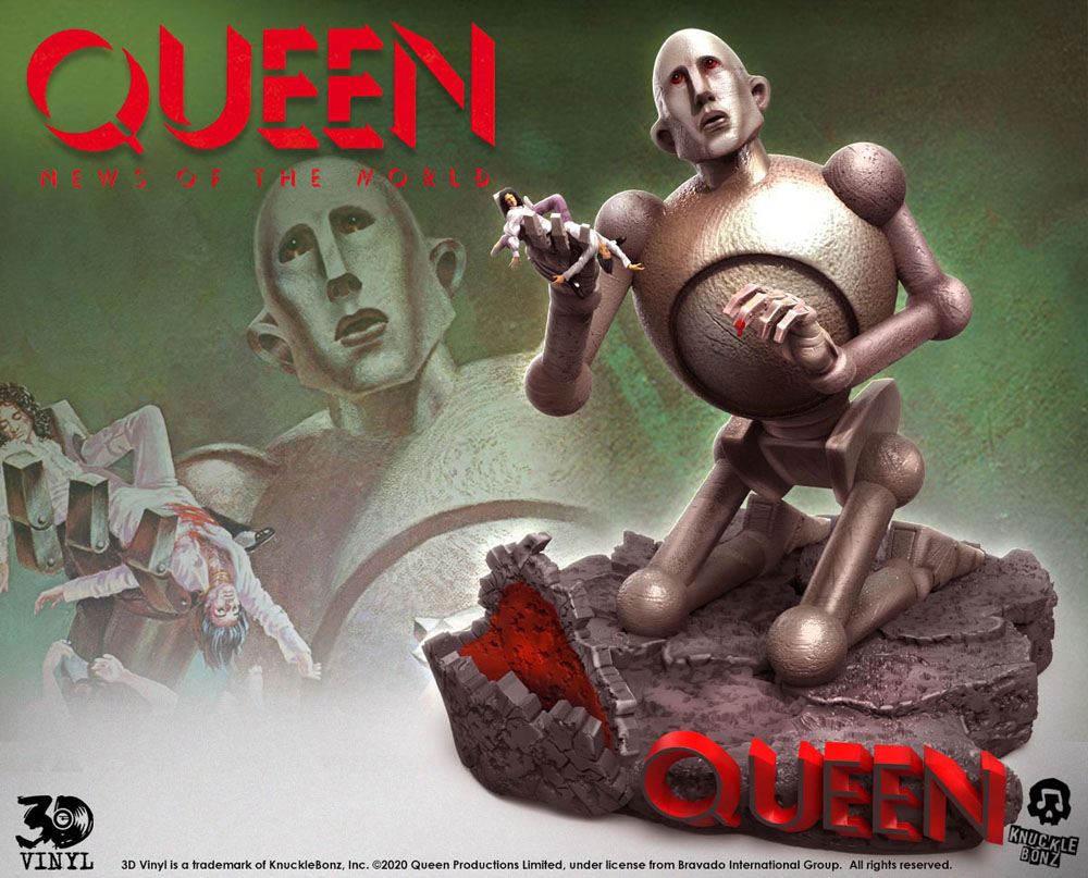 Queen statuette 3D Vinyl Queen Robot (News of the World) 20 x 21 x 24 cm