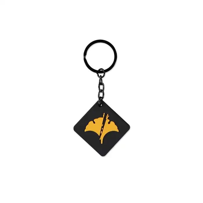 Ghost of Yotei porte-clés caoutchouc Ginko