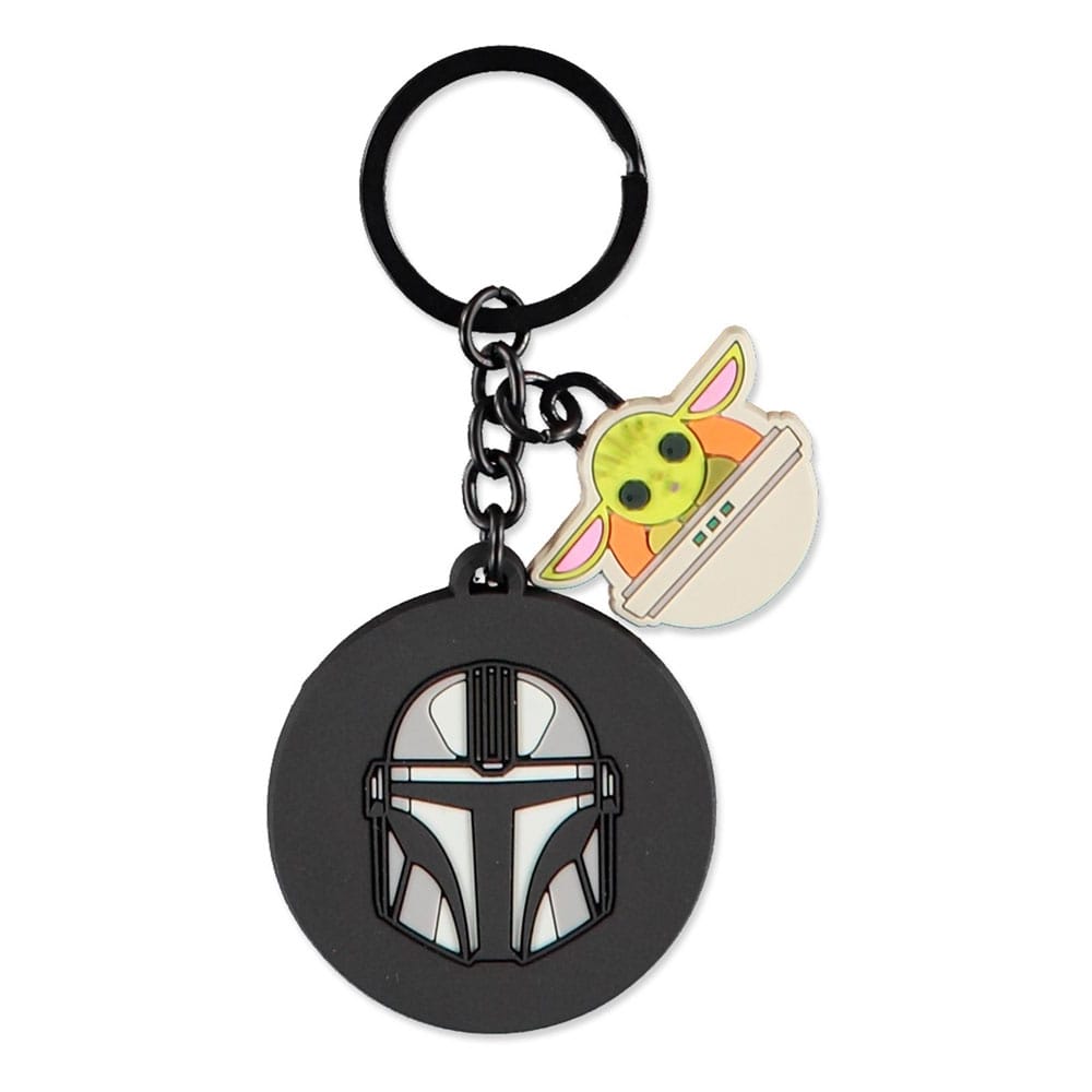 Star Wars: The Mandalorian porte-clés caoutchouc Mandalorian & Grogu