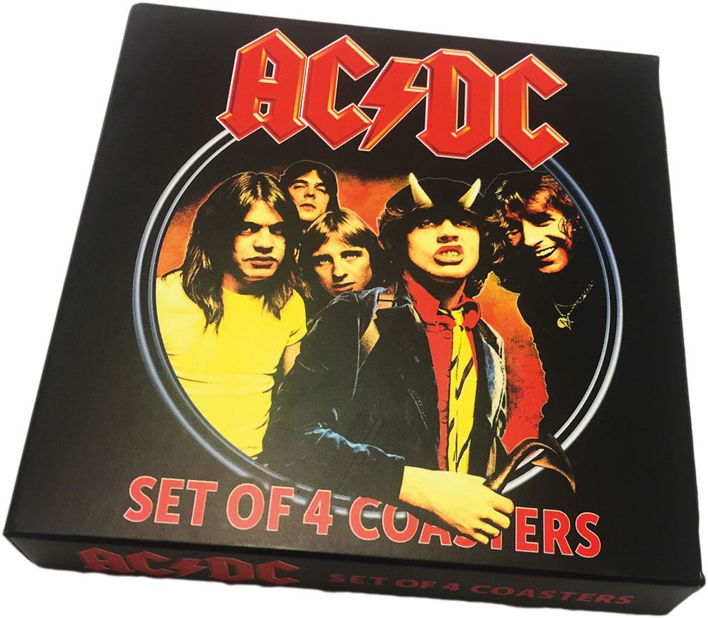 AC/DC pack 4 sous-verres