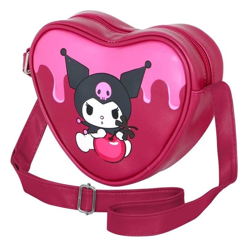 Sanrio Casual Heart Sac à bandoulière Kuromi Cherry