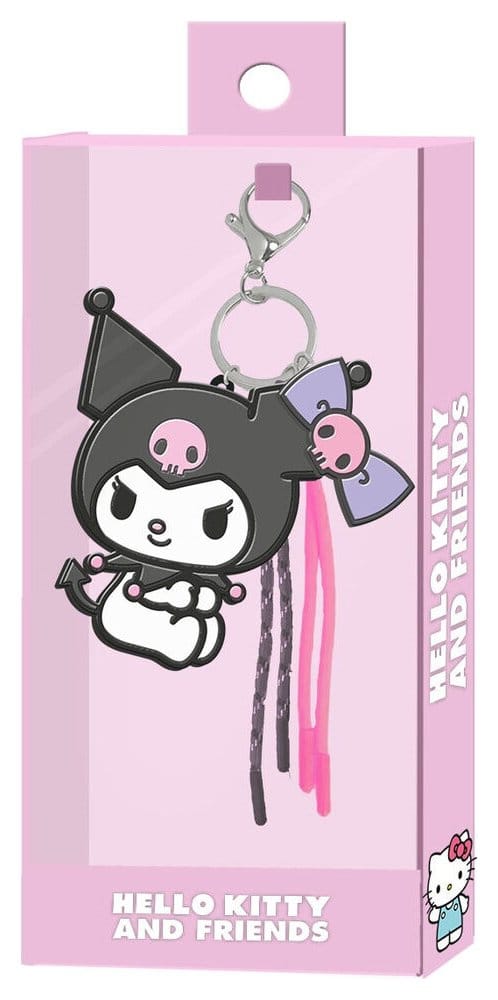 Sanrio porte-clés à breloques Kuromi Face