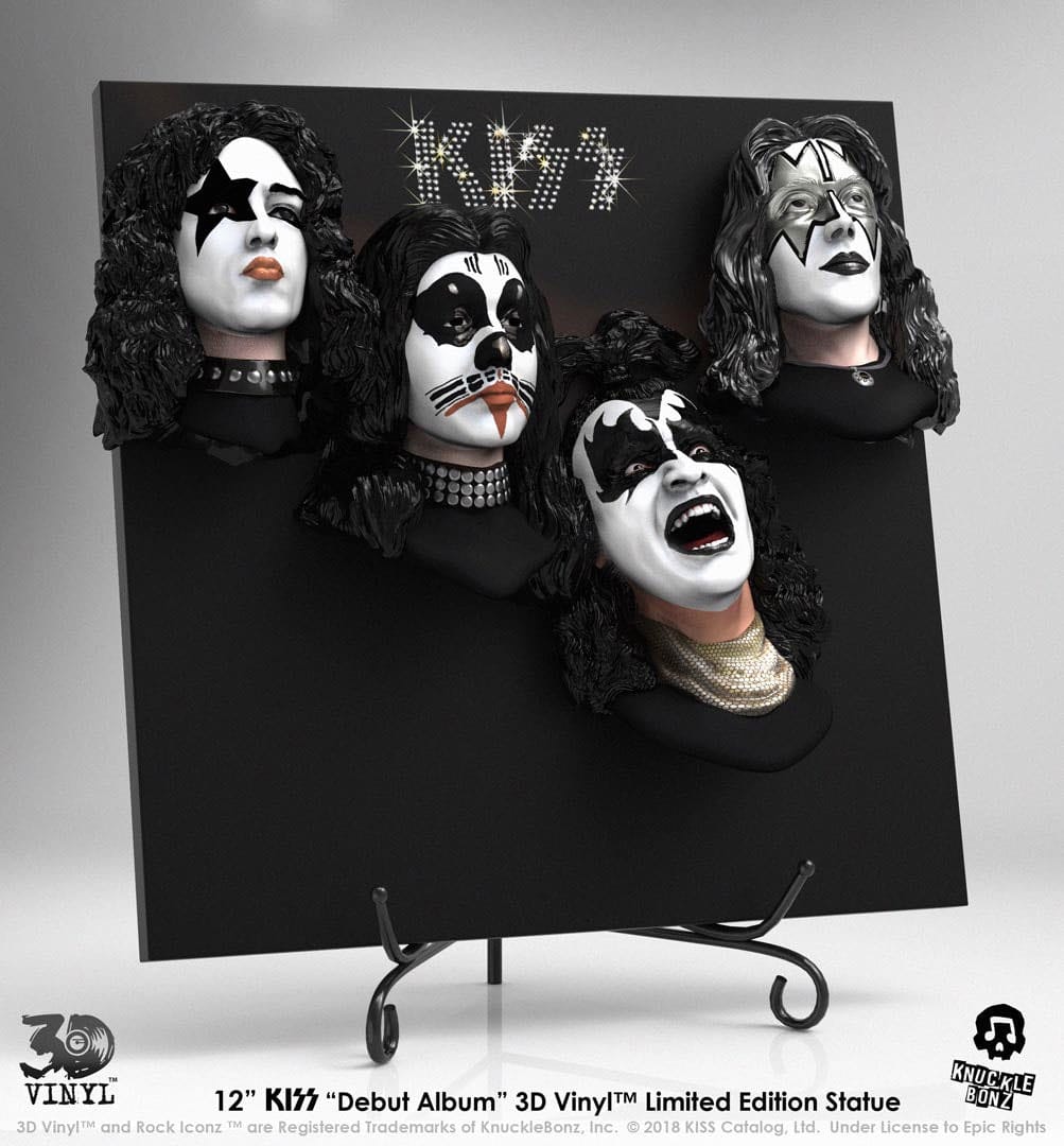 Kiss statuette 3D Vinyl Debut Album 30 cm