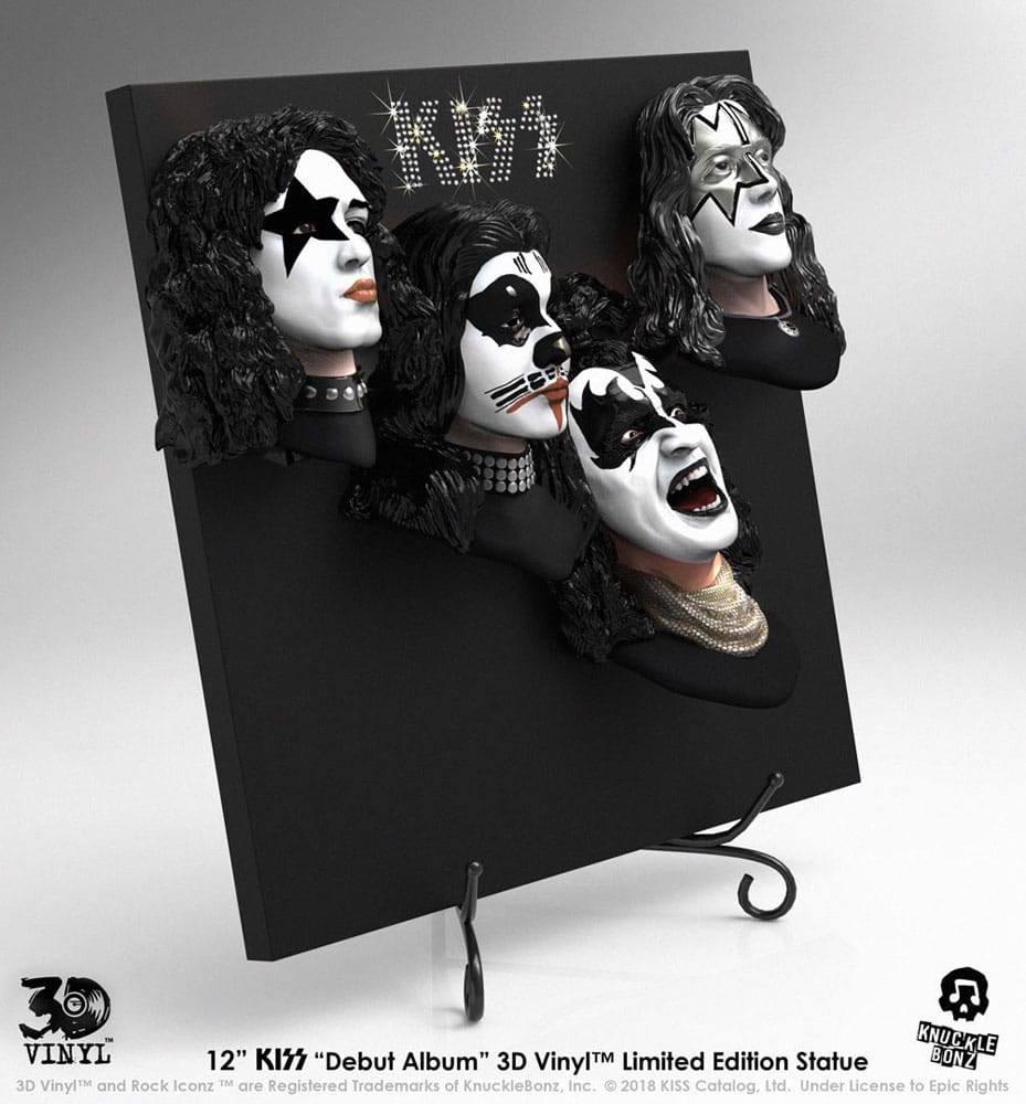Kiss statuette 3D Vinyl Debut Album 30 cm